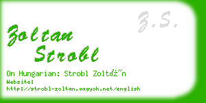 zoltan strobl business card